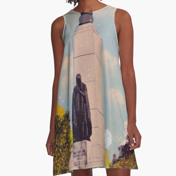 Hologram Monument A-Line Dress