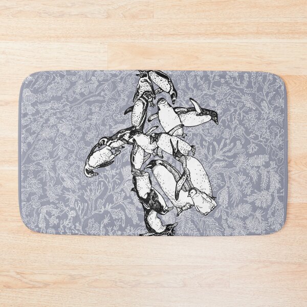 Item preview, Penguins - Birds - Evolution - Blue Background designed and sold by EvolutionPoster.