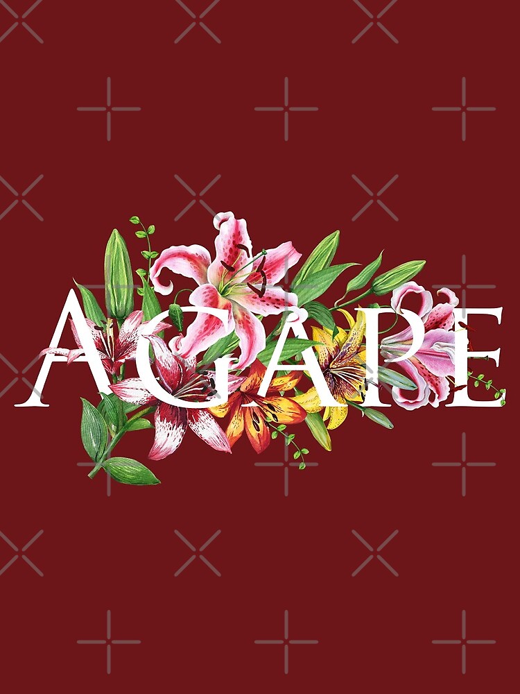 AGAPE (MAROON FLORAL) by JenielsonDesign