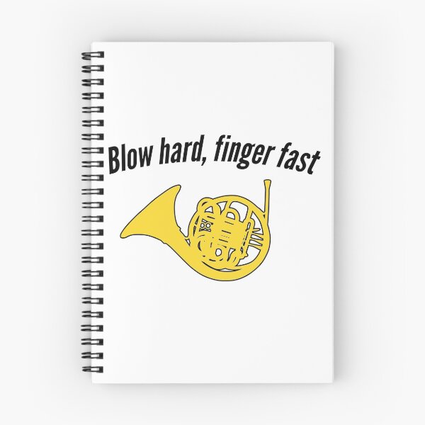 Item preview, FRENCH HORN - Blow hard, finger fast! - funny F Horn gift designed and sold by HEJAshirts.
