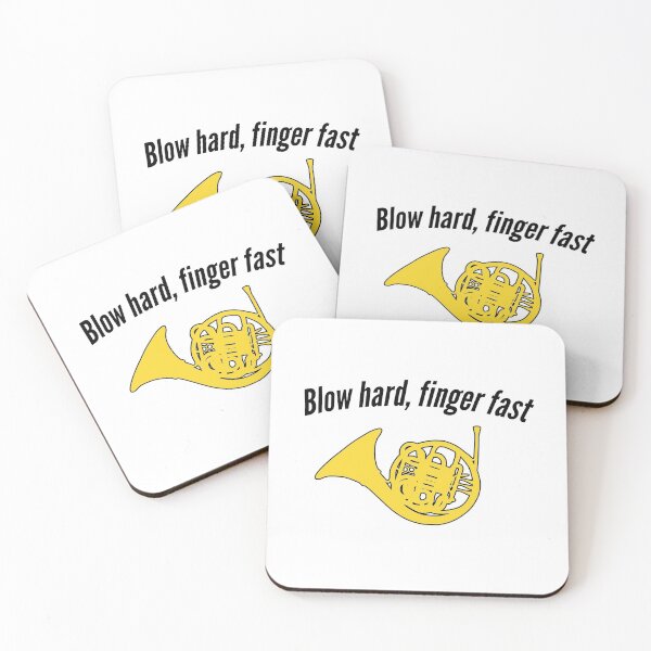 Item preview, FRENCH HORN - Blow hard, finger fast! - funny F Horn gift designed and sold by HEJAshirts.