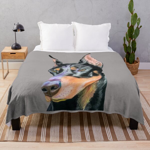 Item preview, The Portrait of Doberman Pinscher (handpainted) designed and sold by MariaSibireva.