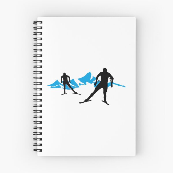 Artikelvorschau, Langlaufen, Langläufer und Berge, Cross Country Skiing entworfen und verkauft von claudiasartwork.