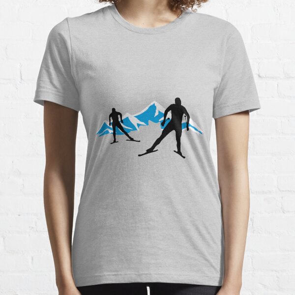 Cross-country skiing, cross country skiing and mountains, cross country skiing Essential T-Shirt