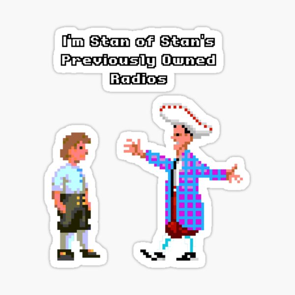 Item preview, Monkey Island - Stan (radios) designed and sold by Radical-Squid.