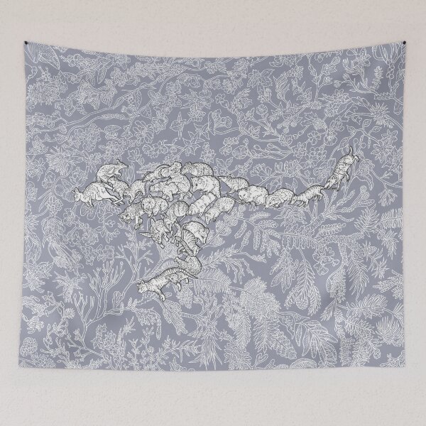 Item preview, Marsupials - Evolution - Blue Background designed and sold by EvolutionPoster.