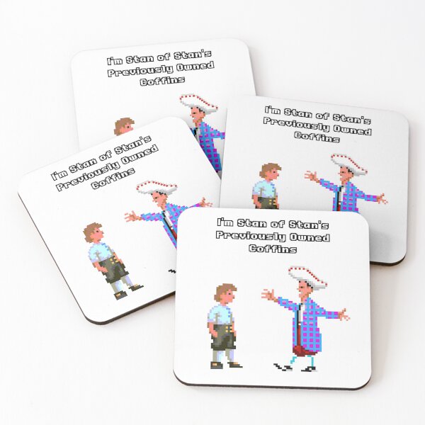 Item preview, Monkey Island - Stan (coffins) designed and sold by Radical-Squid.