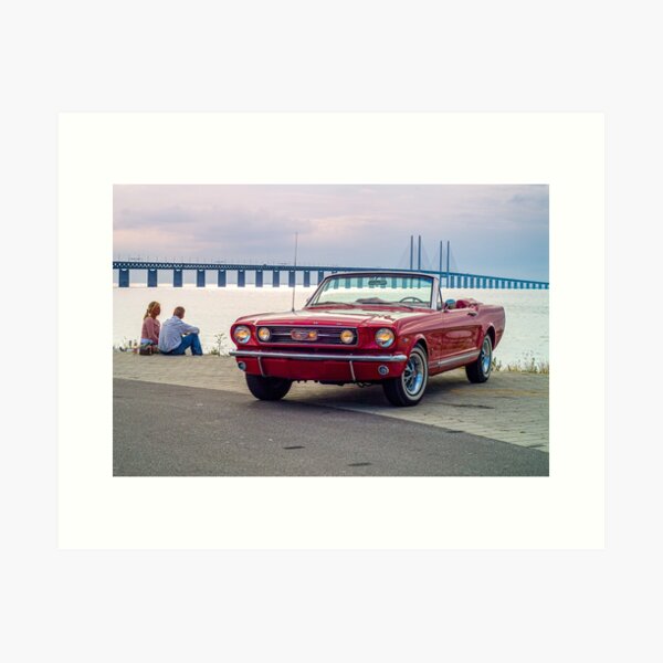 Ford Mustang Convert -66 Art Print
