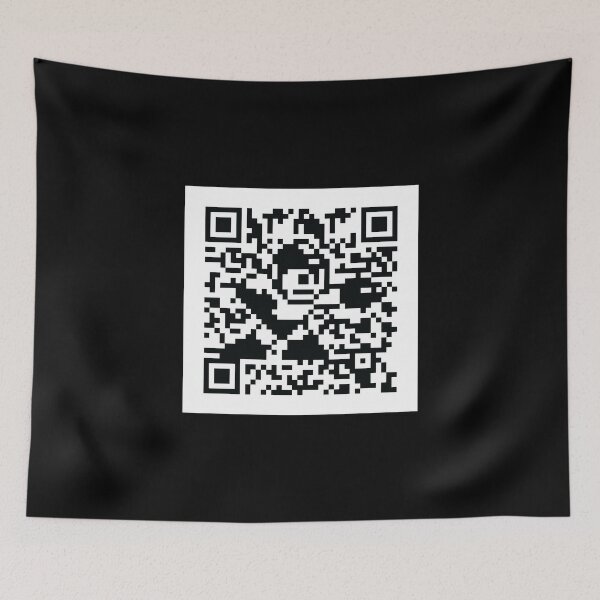 Item preview, Mega Man QR Code 8-Bit Art designed and sold by OldDannyBrown.
