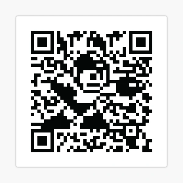Mega Man QR Code 8-Bit Art