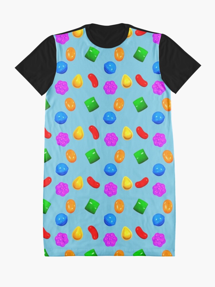 Alternate view of Gotta Crush Some Candy Crush Graphic T-Shirt Dress