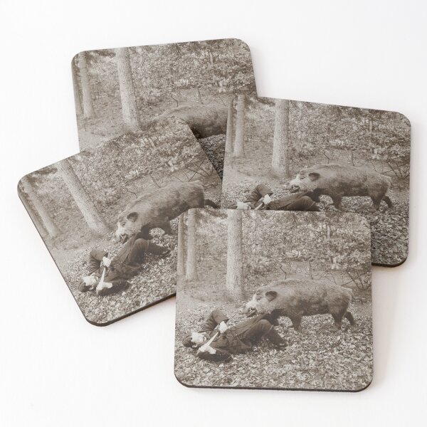 Item preview, Mighty Hunter Funny Vintage Photograph, 1898 designed and sold by Vintage Wall Art.