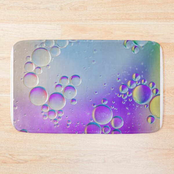 Item preview, Defocused multicolored abstract background picture made with oil, water and soap designed and sold by anytka.