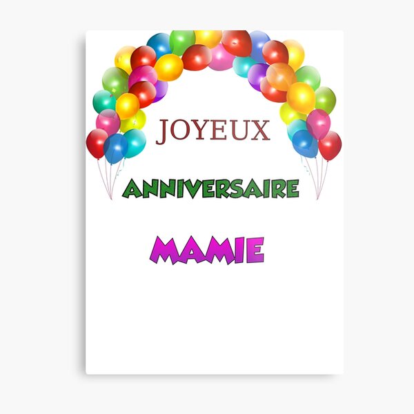 Impressions Metalliques Sur Le Theme Mamie Redbubble