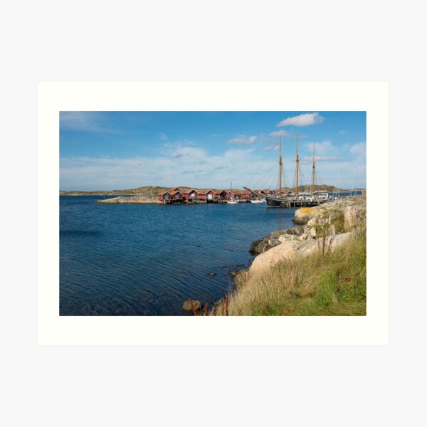An old sailing ship in the archipelago outside Gothenburg, Sweden Art Print