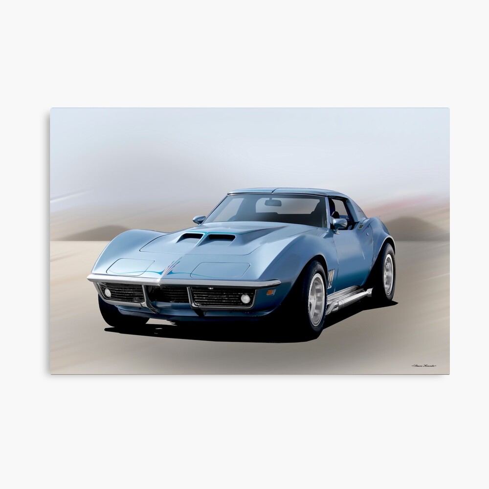 1969 Chevrolet Corvette Stingray New Metal Sign Pristine Restoration 