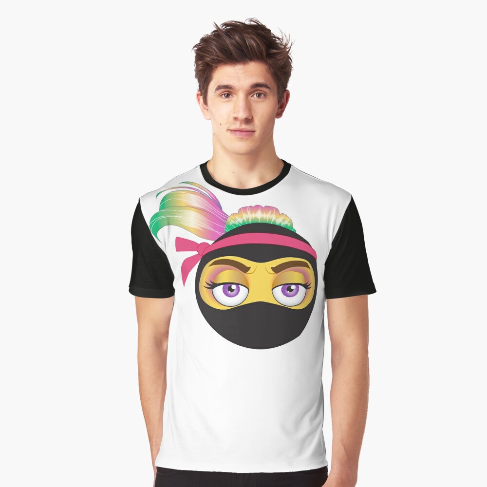 Smiley Face Ninja For Action - Gravata T Shirt Roblox Emoji,Ninja