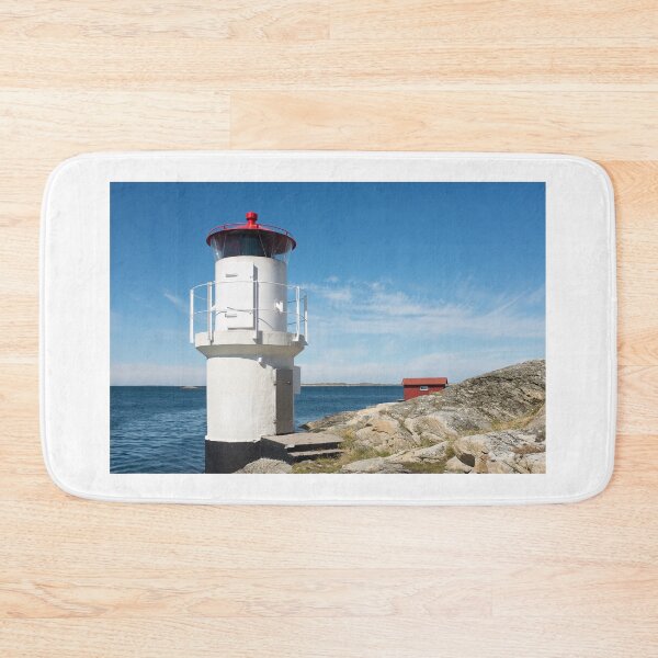 Item preview, a sailboat passes the lighthouse designed and sold by connyM-Sweden.