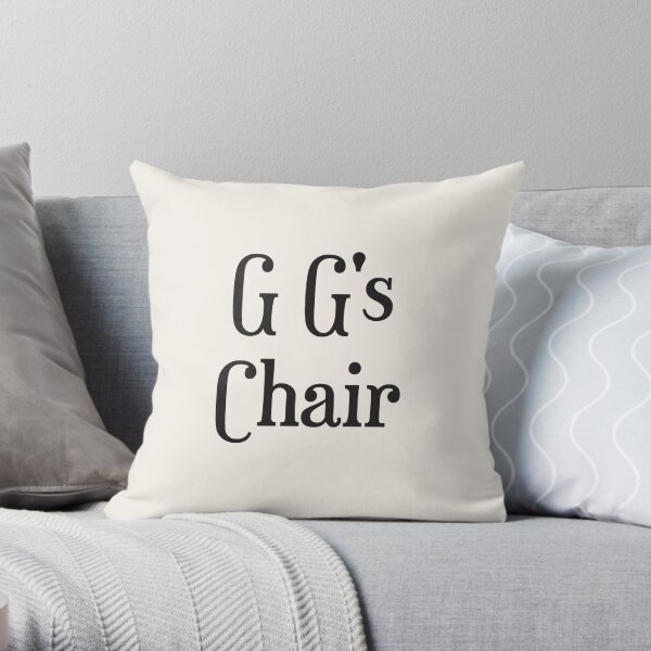 G G's Chair Throw Pillow