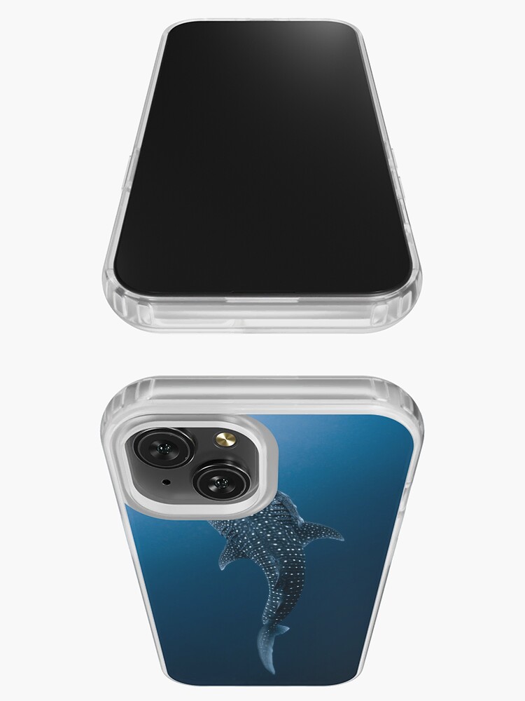 Black Whale Shark Lines Clear Case for iPhone® –