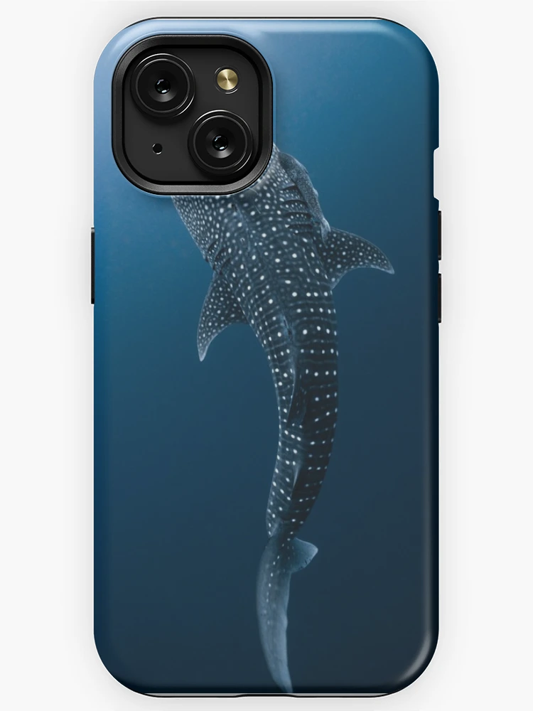 Black Whale Shark Lines Clear Case for iPhone® –