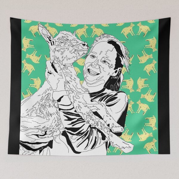 Item preview, Sanctuary - Girl + Goat - Be Kind - Kaleidoscope Pattern designed and sold by vernapoppy.
