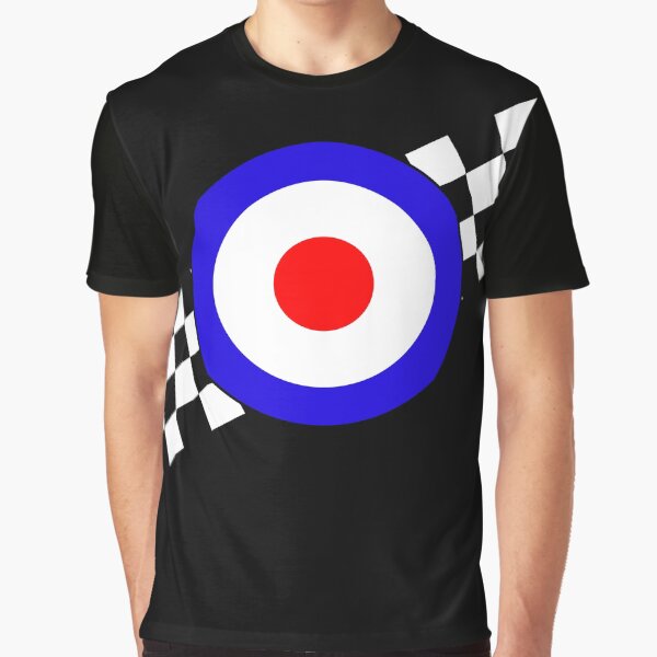 Vista previa del artículo con la obra «Mod o Ska Checks de dos tonos y Target», diseñado y vendido por ArtformDesigns.