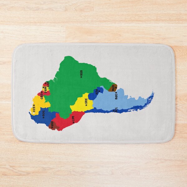 Item preview, Southamerican map featuring vivid colors for each country designed and sold by InVisibleColors.