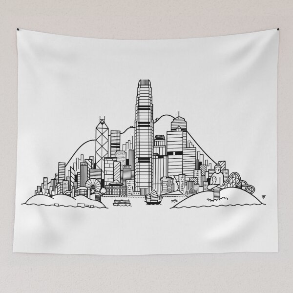 Item preview, Hong Kong Skyline designed and sold by Tom Napper Design.
