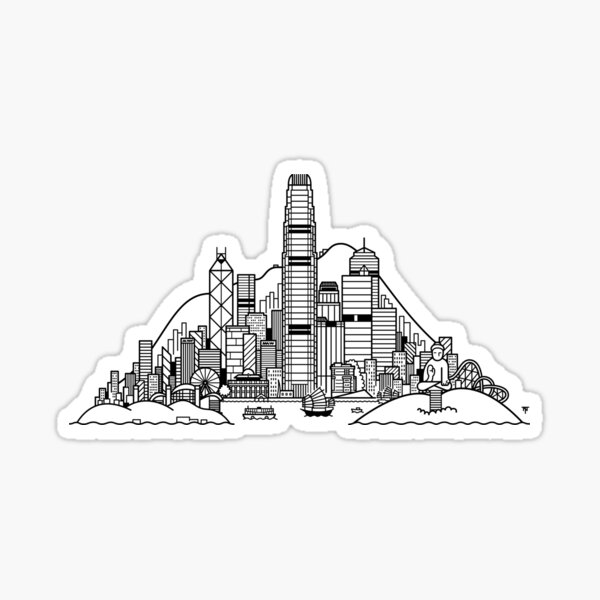 Item preview, Hong Kong Skyline designed and sold by Tom Napper Design.