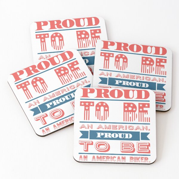 Item preview, Proud American Proud American Biker Red White And Blue Text designed and sold by TWMBDesigns.