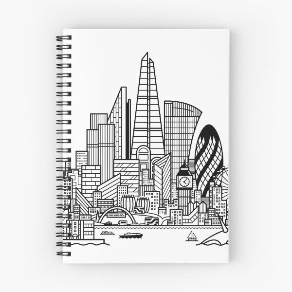 Artikelvorschau, Skyline von London entworfen und verkauft von Tom Napper Design.