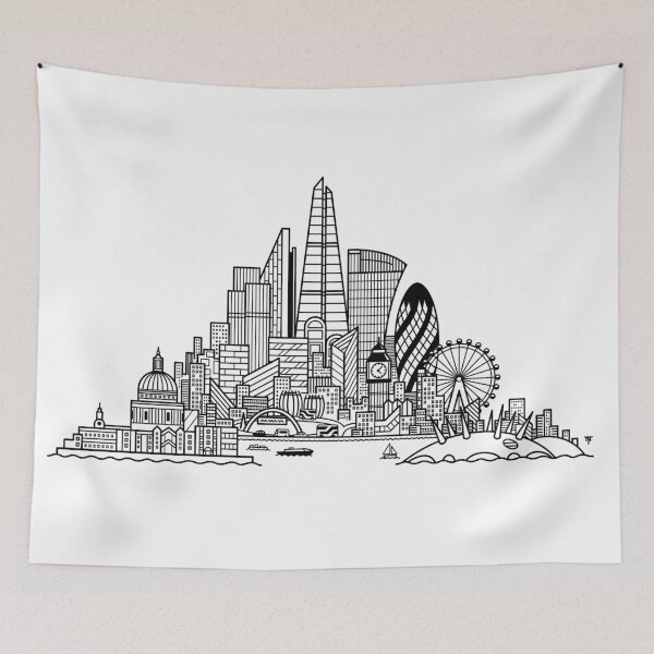 Item preview, London Skyline designed and sold by Tom Napper Design.