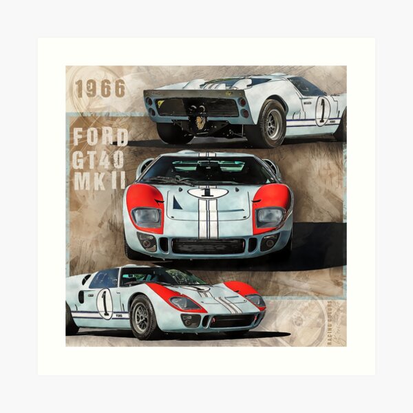 Tribute to Ford GT40 MKII 1966 Impression artistique