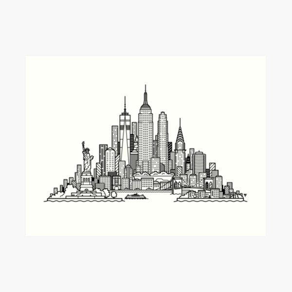 New York Skyline Art Print