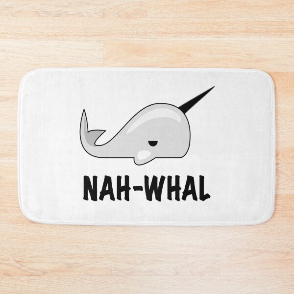 Item preview, Nah Whale (Narwhal) pun designed and sold by zejose.