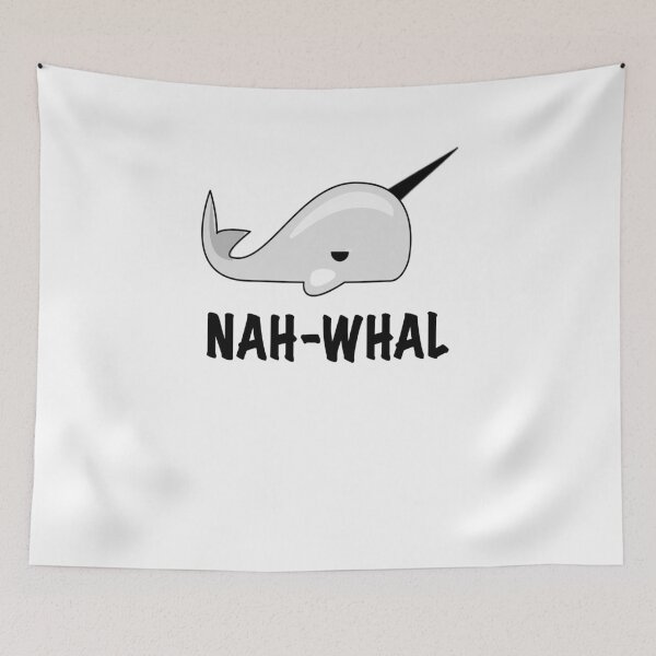 Item preview, Nah Whale (Narwhal) pun designed and sold by zejose.