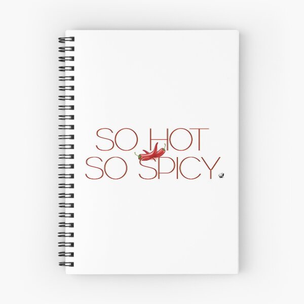 Item preview, Lettering so hot so spicy with red chili peppers illustration designed and sold by Alexandra Kueny.