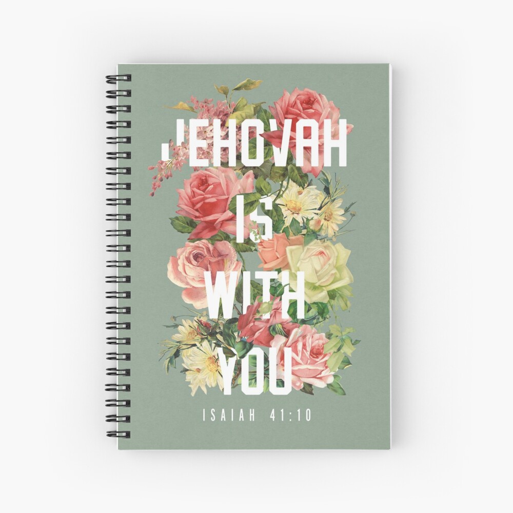 ISAIAH 41:10 (Floral) Spiral Notebook