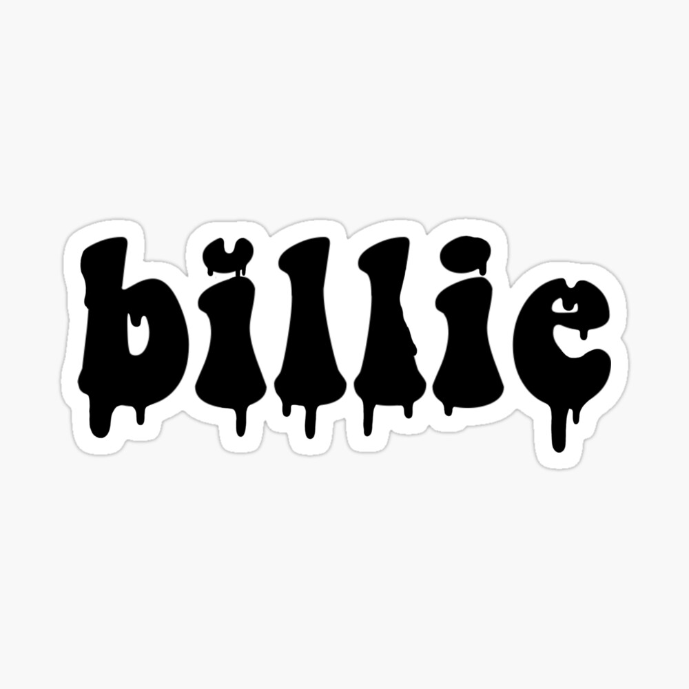 Billie Eilish Melted Name Poster By Topbean Redbubble