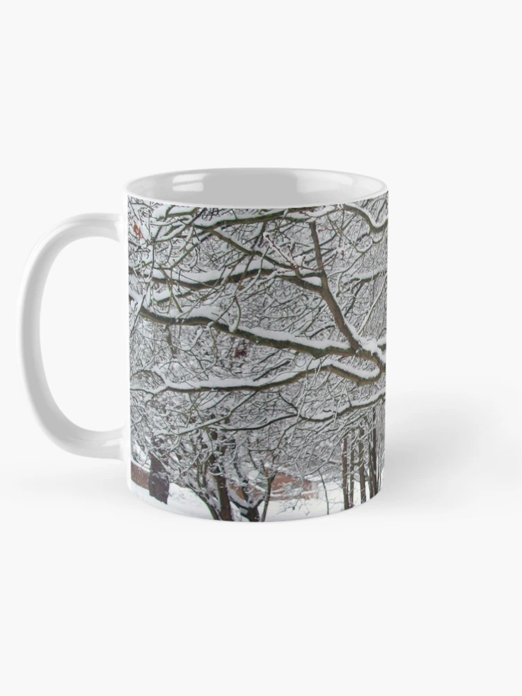 Thumbnail 5 of 6, Coffee Mug, Snow Tree Lattice designed and sold by RJBPhotoDesign.