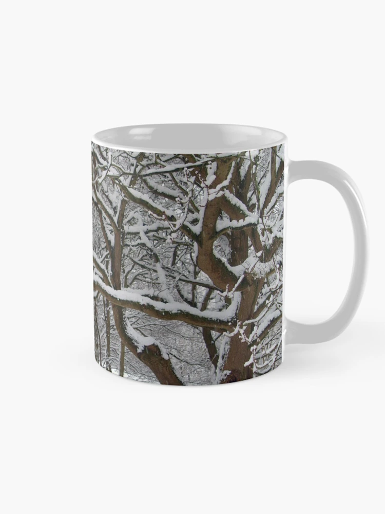 Thumbnail 3 of 6, Coffee Mug, Snow Tree Lattice designed and sold by RJBPhotoDesign.