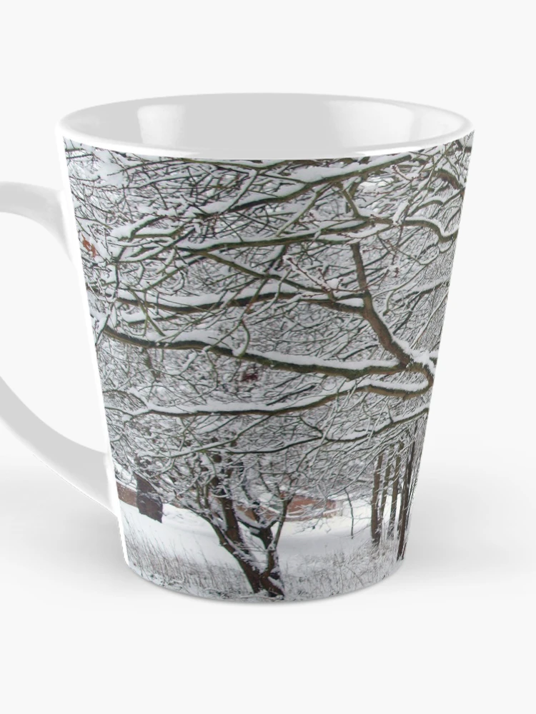 Thumbnail 3 of 4, Coffee Mug, Snow Tree Lattice designed and sold by RJBPhotoDesign.