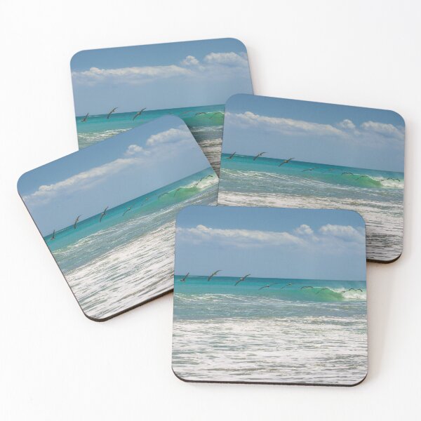 Item preview, Group of pelicans over the ocean designed and sold by Zina Stromberg.