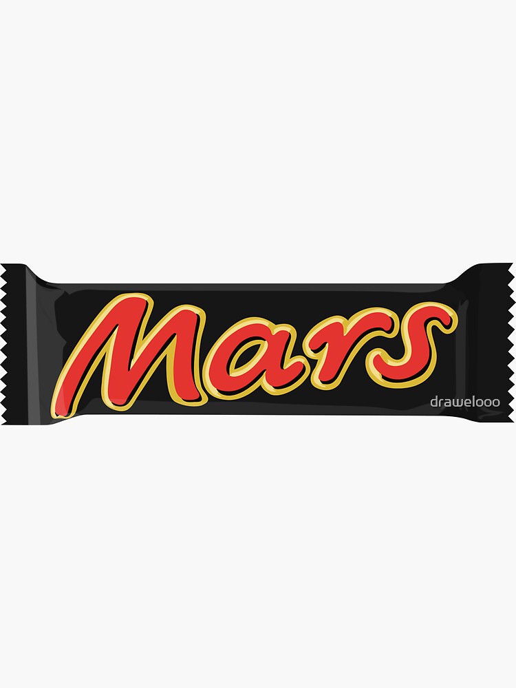 "Mars Bar" Sticker for Sale by drawelooo Redbubble