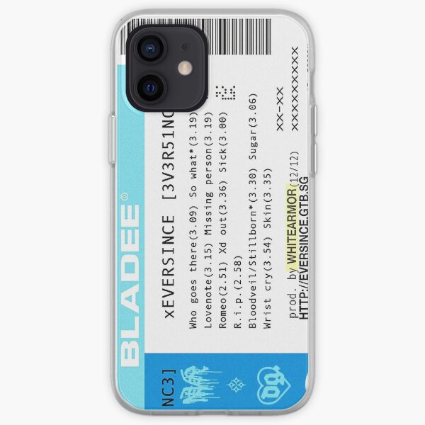 Bladee Eversince Ticket iPhone Soft Case
