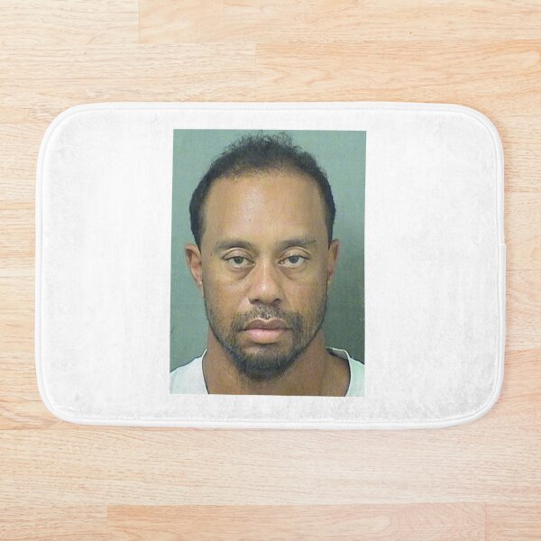 Tiger Woods Mugshot Bath Mat