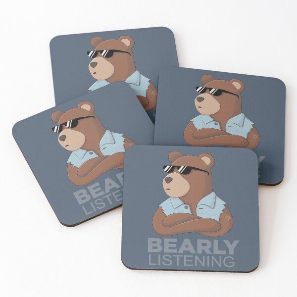 Item preview, Bearly listening designed and sold by Green-Squirrel.