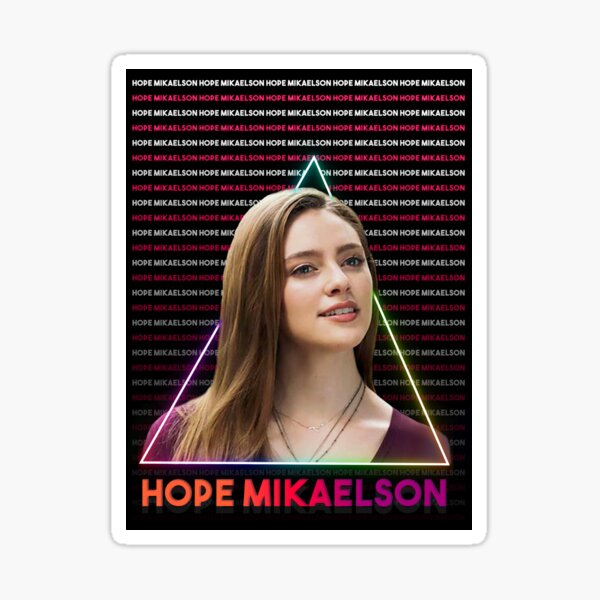 Artikel-Vorschau von Vermächtnisse "Hoffnung Mikaelson" buntes glühendes Plakat, designt und verkauft von AnsykD.