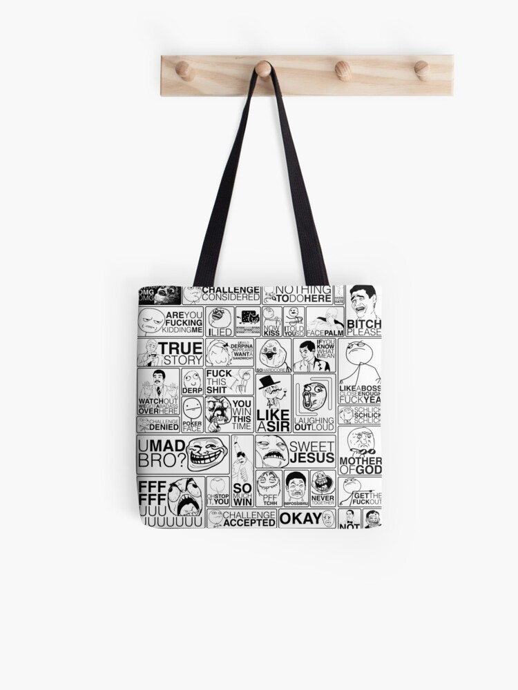 Classic Memes Tote Bag By Vivaracho Redbubble - f.f.f roblox id